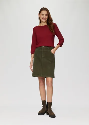 s.Oliver Minirock Cordrock mit Sattelbund