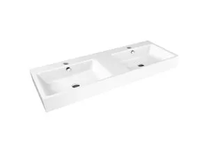 Kaldewei PURO Wand-Doppelwaschtisch 3170, 130 cm von KALDEWEI