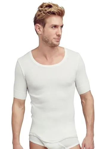 Jockey Classic Cotton Rib Shortsleeve Shirt, White, XXL