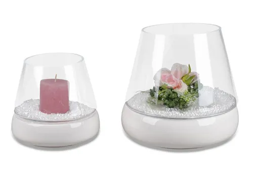 2er Set Windlichter WHITE von formano