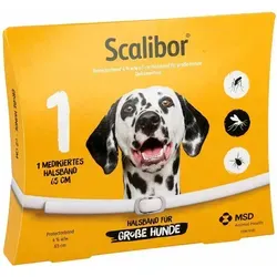 Scalibor Protectorband 65 cm für Hunde - Zecken- und Flohmittel für Haustiere, schützt Ihren Hund bis zu 6 Monate vor Insektenbefall mit Deltamethrin. Ideal für große Hunde ab 7 Wochen.
