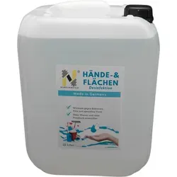 NURFUERDICH 10 Liter WHO Rezept Nr. 6 Hände und Flächen Desinfektionsmittel mit 70% Alkohol Gehalt