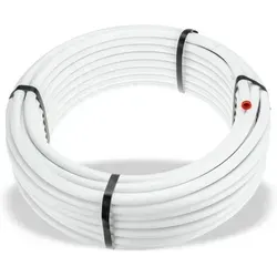 Aluverbundrohr 16x2,0 weiß 25 m Rolle - Rohre aus hochwertigem Alu-Verbundmaterial, ideal für langlebige und flexible Installationen in Heizung und Sanitär.