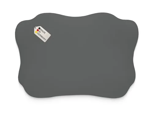 Dukal | Bezug passend für Glückstoff (Ergo) Orthopädisches Kissen | Zibroges Nackenkissen | DONAMA Memory Foam Kissen | 100% Baumwolle | Farbe: anthrazit