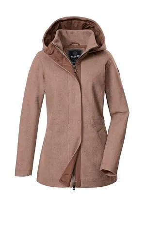 G.I.G.A. DX Damen Jacke/Übergangsjacke Wolloptik mit Kapuze GW 78 WMN JCKT, rost, 38, 43688-000
