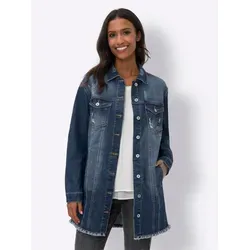 heine Blusenblazer Jeansblazer Langarm