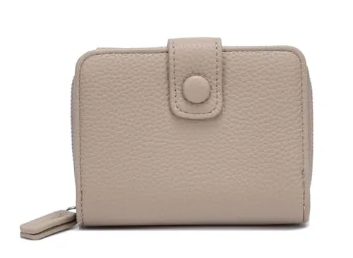 Damen GELDBÖRSE Brieftasche Wallet Geldtasche Portemonnaie Kreditkartenetu Portafoglio Kartenetui Geldbeutel Taupe