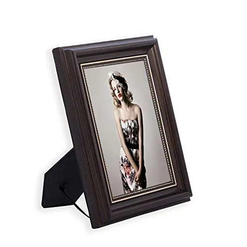HUIXIANG Bilderrahmen 10x15 Vintage Fotorahmen Shabby Chic Retro Wand Hängend oder Tischplatte Rustikal Posterrahmen für Foto 10x15cm Geschenk für Mama Verlobt Hochzeit Jahrestag (Braun)