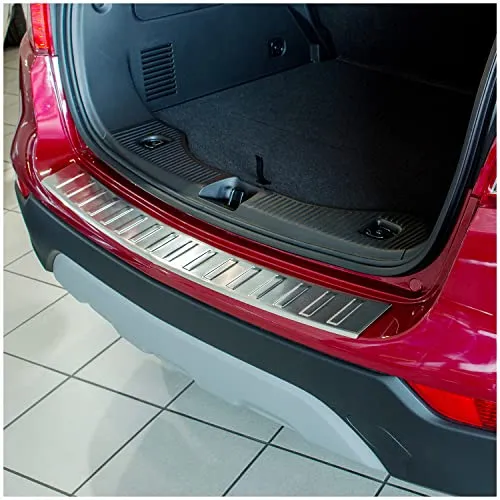 teileplus24 Ladekantenschutz L578 V2A Edelstahl für Opel Mokka X - Edelstahl Ladekantenschutz, präzise 3D-Passform, schützt vor Kratzern und Beschädigungen. Einfache Montage dank vormontiertem 3M Klebeband und Video-Anleitung.