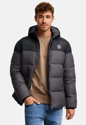 Indicode Winterjacke INBiviano blau XL (54/56) - Funktionsjacke für die kalte Saison, mit praktischer Kapuze und Regular Fit für optimalen Tragekomfort und Style.