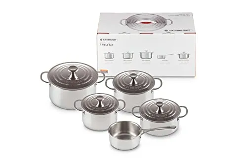 Le Creuset 5-teiliges Topfset aus 3-ply PLUS Edelstahl