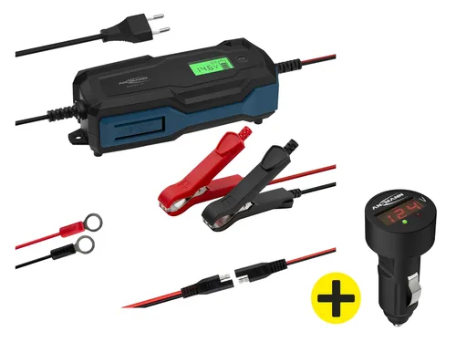 ANSMANN Autobatterie-Ladegerät + KFZ-Batterietester 1001-0189