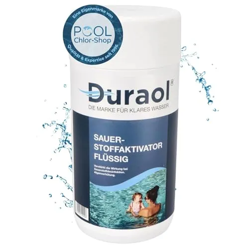 PoolsBest Sauerstoff Aktivator Pool I 1 L I Aktivsauerstoff Granulat mit Algenschutz I Hochwertiges Sauerstoffgranulat Pool ohne Chlor I Schaumfreier Pool Sauerstoff zur Desinfektion & Reinigung