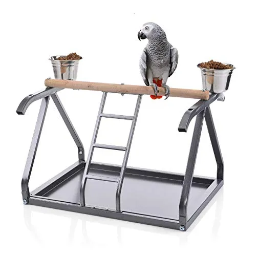 Montana Cages Tischfreisitz für Papageien - Antik - Vogelkäfige & Zubehör - Idealer Tischfreisitz für Nymphensittiche und Papageien, hochwertig verarbeitet und perfekt für die Interaktion mit Ihrem Vogel.