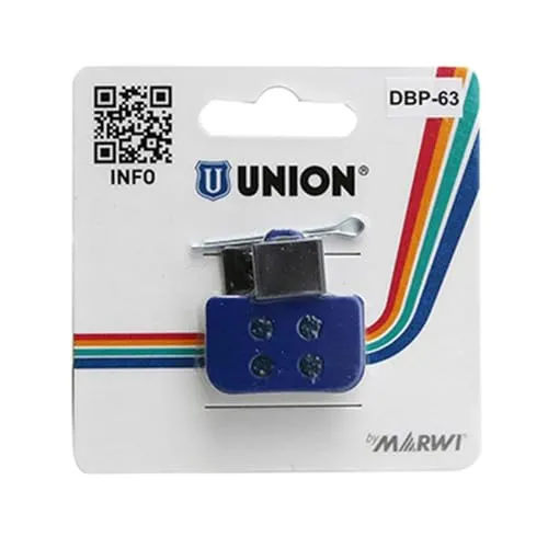 Union DBP-63 Scheibenbremsbelag Dunkelgrau/Mehrfarbig Einheitsgröße