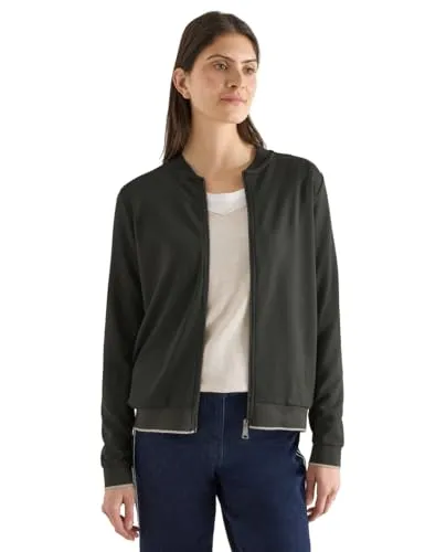 Cecil Damen Blouson in Unifarbe – Sportlicher Sweatblouson - Der lässige Sweatblouson mit Rundhals und langen Ärmeln bietet hohen Tragekomfort und Vielseitigkeit für jeden Anlass.