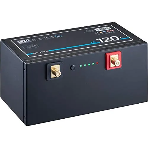 ECTIVE LC 120L 12V LiFePO4 Lithium Untersitzbatterie 120Ah - Powerstations: Hochleistungs-LiFePO4 Batterie mit 120Ah, ideal für Wohnwagen, 5 Jahre Garantie, hohe Lebensdauer und schnelle Ladezeiten.