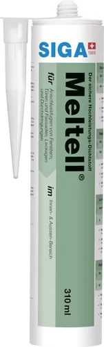 Siga Hochleistungsdichtstoff Meltell Kartusche 310 ml weiß strukturiert