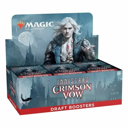 Box Draft 36 Umschläge Innistrad: Crimson Vow - Magic: The Gathering - Gesellschaftsspiel, 36 Umschläge in englischer Sprache für spannende Draft-Spiele im Innistrad-Universum.