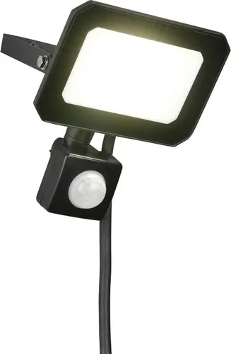 Wandleuchte LED mit Bewegungssensor – verstellbar, Aluminium schwarz, 12 cm