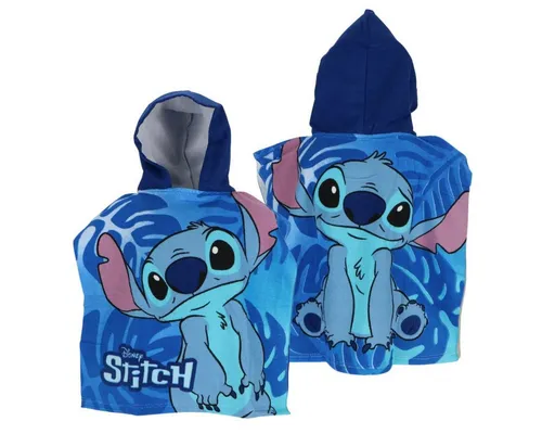 Lilo & Stitch Poncho Lilo & Stitch Mikrofaser Poncho für Kinder 100x55cm OneSize