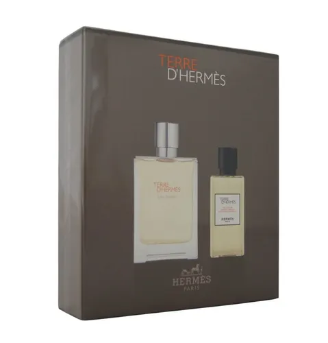 Hermès Terre D'Hermès Eau Givrée EDP nachfüllbar 100 ml + SG für Haut und Haar - Eau de Parfum für Herren mit frischen, eisigen Zitrusnoten und erdigen Akzenten, ideal für Männer, die Stärke und moderne Raffinesse ausstrahlen möchten.
