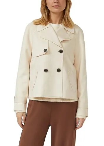 s.Oliver Cabanjacke im Relaxed Fit - Stilvolle Cabanjacke in Velourslederoptik mit Relaxed Fit für optimalen Tragekomfort. Ideal für Outdoor-Anlässe und ausgestattet mit praktischen Pattentaschen.