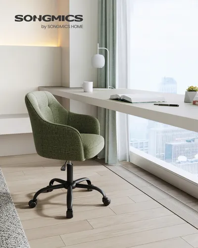 SONGMICS Schreibtischstuhl, höhenverstellbar in Grün in grün von SONGMICS