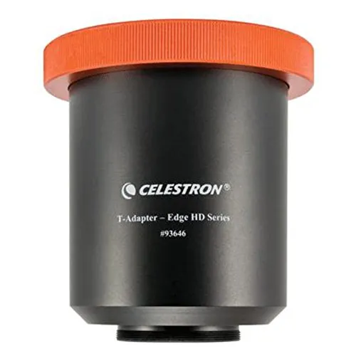Celestron Teleskop T-Adapter für EdgeHD 925, 11 & 14 - Praktischer T-Adapter für Edge-HD-Teleskope. Ermöglicht die einfache Befestigung Ihrer DSLR für beeindruckende Astronomie- und Landschaftsaufnahmen. Ideal für die Nutzung im Primärfokus!