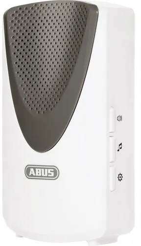 ABUS FUSG35010A Funk-Türgong Smartvest - Türglocken Glockenspiele mit 5 Signaltönen und 3 Lautstärken, ideal als Klingel und Alarmgeber. Automatische Funktionsüberprüfung sorgt für ständige Einsatzbereitschaft.