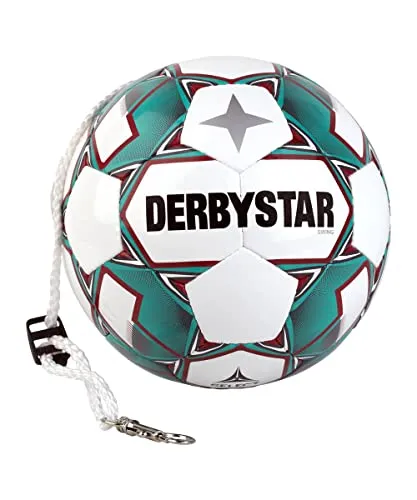 Derbystar Swing Pendelball Kinder 290g - Ideal für Kopfballtraining - Vereinslose Trikots, handgenähter Pendelball aus PU für Kinder, besonders leicht mit 290g, perfekt für Kopfball- sowie Schuss- und Torwarttraining.