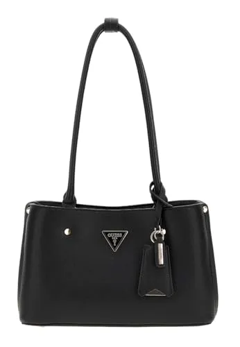 GUESS Women Meridian Shoulder Satchel Hand Bag in schwarz von GUESS