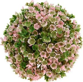 Mini Deko Kugel Rosa-Grün künstlich Ø10cm Tischdeko Garten