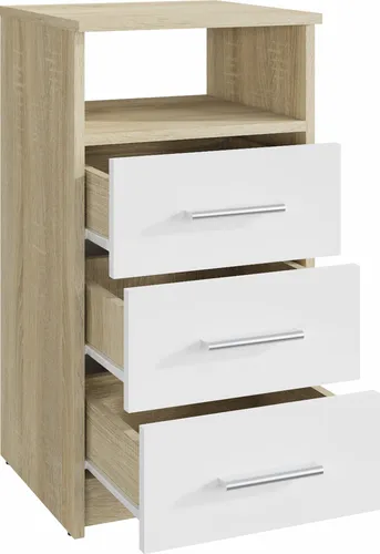 MATKAM Schubladenkommode 3SO - Kommoden & Sideboards: Elegante Schubladenkommode mit offenem Ablagefach, ideal für jeden Einrichtungsstil und bietet großzügigen Stauraum.