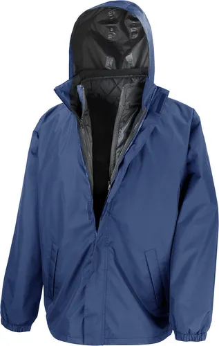 Result Core R215X | 3-in-1 Funktionsjacke mit Steppweste - Navy - XXL - Vielseitige Herrenjacke mit wind- und wasserdichtem Außenmaterial (2.000 mm). Ausgestattet mit integrierter Kapuze, mehreren Taschen und Pflegeleichtigkeit für den täglichen Einsatz.