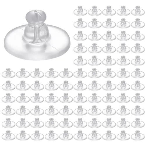 stück Ohrringschnalle, Ohrringrückensilikon, Ohrringsilikonstopfen, Ohrringstopfen Ersatzteile, kleiner Silikonstopfen, Ohrringverbindungsschnalle 100