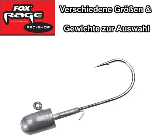 Fox Rage Pro Shad Lead Heads Jigköpfe Jigs , Gewicht:20g, Größe:6/0