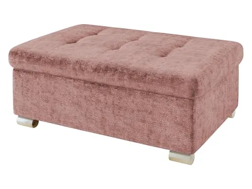 Mirjan24 Hocker Niko groß Sitzhocker Polsterhocker Sitzbank Fußbank Pouf Farbauswahl (MIU 2034)