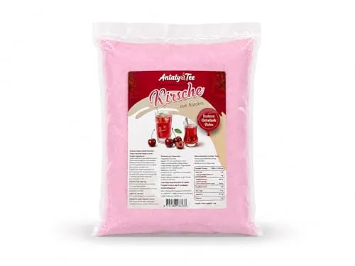 Türkischer Kirsche Instant Tee 1 kg – Löslicher Kirschtee Pulver bekannt aus der Türkei – Für Heiß- & Kaltgetränke – Fruchtiges Instantgetränk
