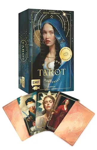 Magic Soul Tarot: Kunstvoll illustrierte Tarot-Karten mit Goldrand - Kartenlegen: 78 kunstvoll illustrierte Karten mit Begleitbuch, speziell zu zwischenmenschlichen Beziehungen – für tiefere Einsichten und persönliche Entwicklung.