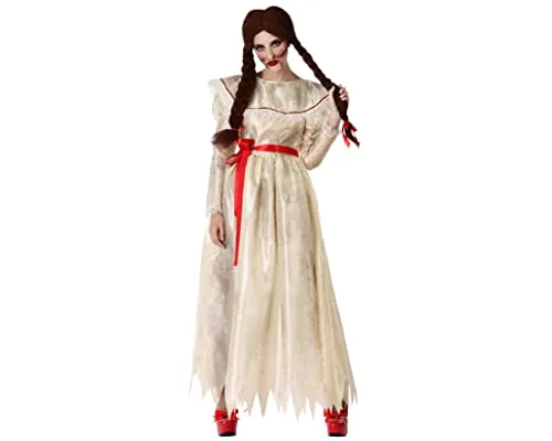 ATOSA Kostüm Porzellanpuppe für Erwachsene XS - Kostüm-Outfits für Erwachsene, ideal für Halloween und Mottopartys. Das einteilige Kleid im Porzellanpuppen-Stil sorgt für einen unvergesslichen Auftritt.