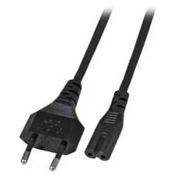 EFB-Elektronik Netzleitung Euro-C7 180°, schw arz, 3 m, 2 x 0.75 mm² Hersteller: EFB Elektronik (EK502.3V2)