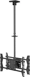 Equip Pro Klammer für 2 LCD-/Plasma-Konsolen - TV-Halterungen für 2 Bildschirme, aus robustem Stahl, ideal für Deckenmontage und Bildschirmgrößen von 32'' bis 65''.