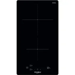 WHIRLPOOL Induktionskochfeld WSQ0530NE, Schwarz - Induktionskochfeld mit 2 Kochfeldern, Topferkennung und Restwärmeanzeige, ideal für modernes Kochen und platzsparenden Einbau.