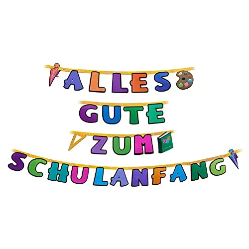Oblique Unique® Schuleinführung Girlande