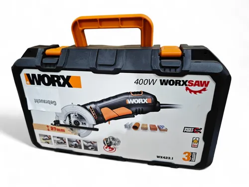 WORX WX423.1 Kompakte Kreissäge 400W – Effiziente Einhand-Bedienung