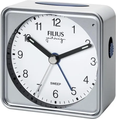 FILIUS - Quarz Wecker mit Beleuchtung, Nachwecksystem (Snooze), 0526-19 -