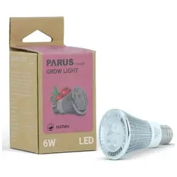 VENSO E501 300 - LED-Pflanzenlampe E27, 6 W für optimales Pflanzenwachstum - Energiesparlampe zur Anzucht von Kräutern, Gemüse und Blühpflanzen. Vollspektrum-LEDs fördern Wurzeln, Blühfähigkeit und Ernteertrag für gesundes Wachstum.