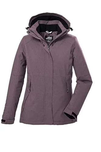 Funktions-Jacke KILLTEC pink, Größe 42 - Funktionsjacke von KILLTEC: wasser- und winddicht, atmungsaktiv mit abnehmbarer Kapuze und warmem Fleecefutter – ideal für aktive Outdoor-Aktivitäten.