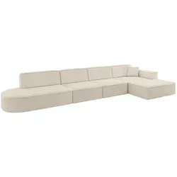 Altdecor Ecksofa, Beige, Textil, 5-Sitzer, 412x165 cm, Wohnzimmer, Sofas & Couches, Wohnlandschaften, Ecksofas